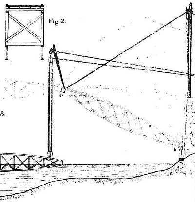 Detail from Herman Haupt's Military Bridges