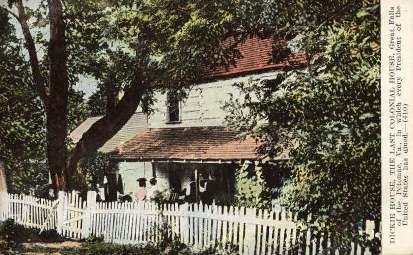 Postcard of Dickey's Farmhouse, Author's Collection