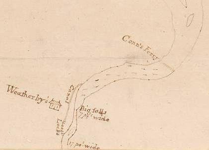 Part of a Potomac River Survey, Prepared by Hugh P Taylor, 1820, Image Courtesy Library of Virginia