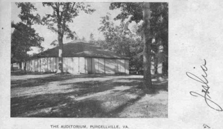Purcellville Auditorium Postcard