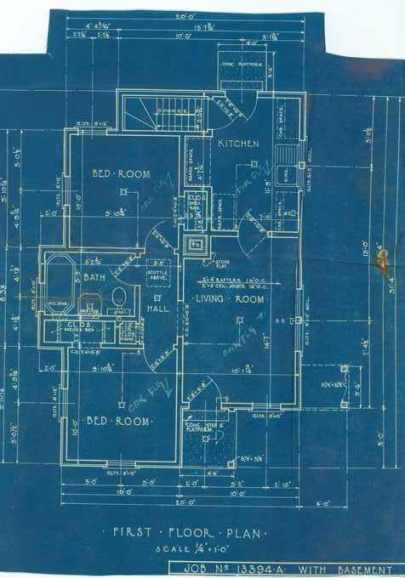 Blueprint floor plans
