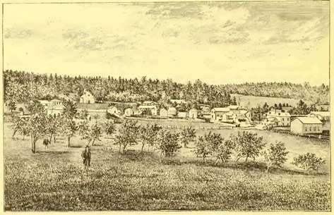 Sketch of Clifton Virginia in 1882